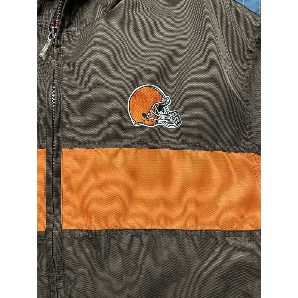 Reebok NFL Team Apparel On Field Cleveland Browns Jacket Men's Medium Brown - Picture 2 of 10